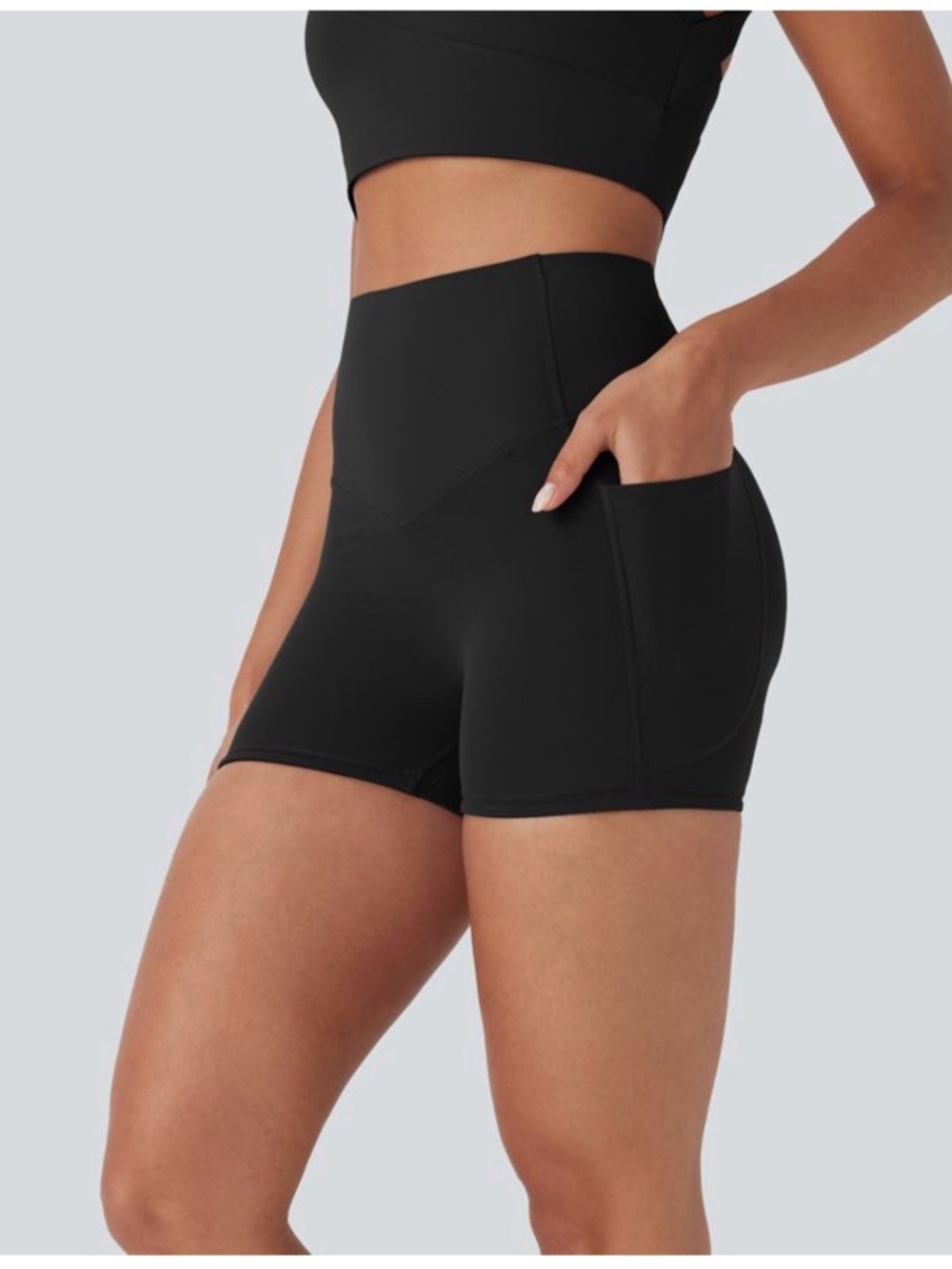 Halara UltraSculpt High Waisted Scrunch Butt Lifting Tummy Control 3” size XS - Picture 4 of 6